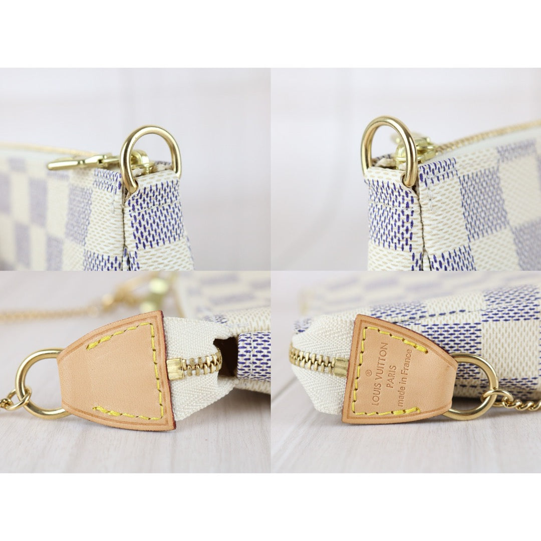 Excellent（Rank SA）｜ LV Mini Pochette Accessoir White｜X25091405