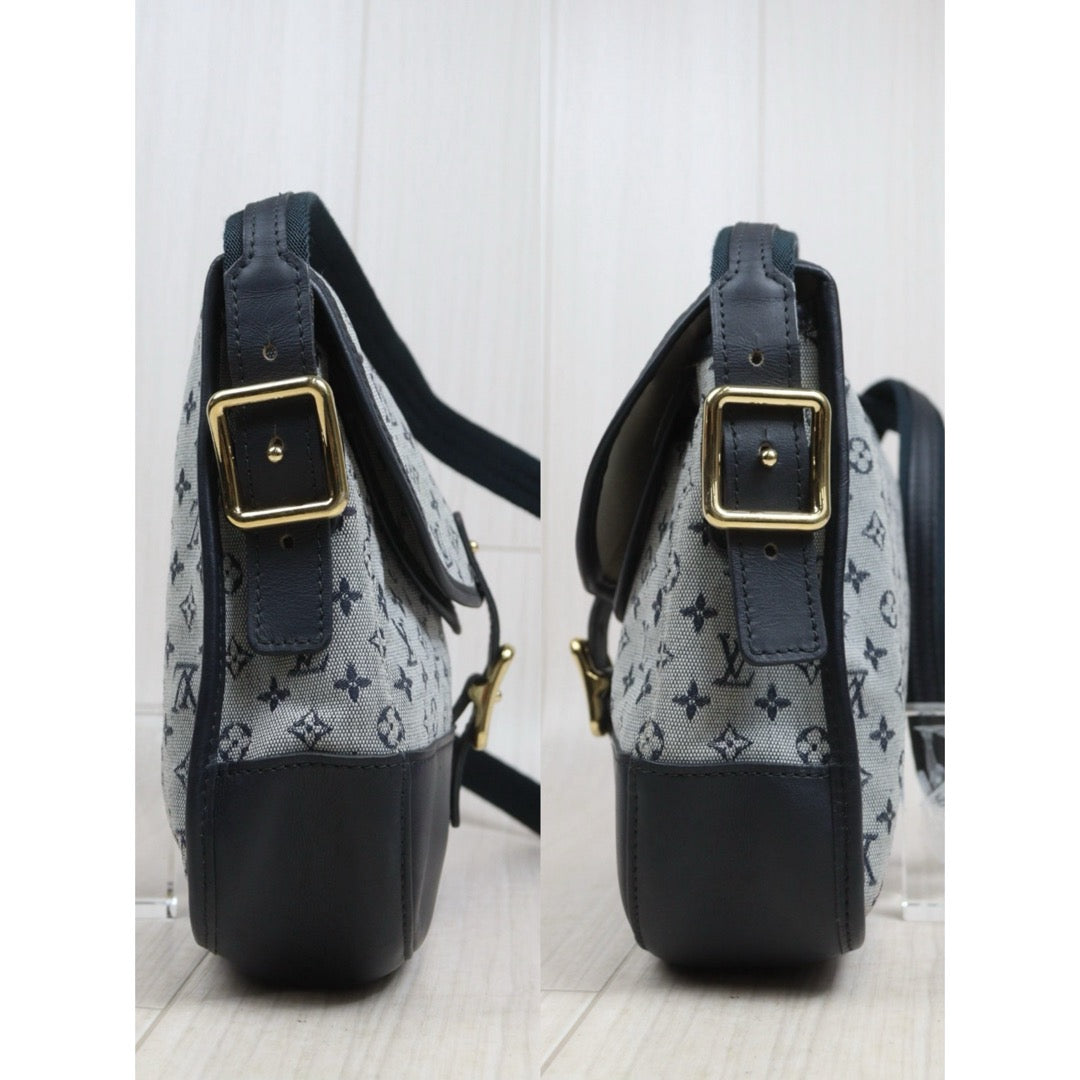 Include Entrupy Certificate of Authenticity｜Good ( Rank AB) ｜  Louis Vuitton Monogram Denim  Blue Shoulder Bag  ｜26050801