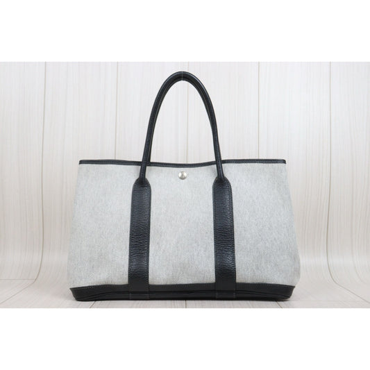 Good ( Rank AB)｜ HERMES Garden Party PM Handbag Black□H Stamp Made In 2004 Year｜25102301