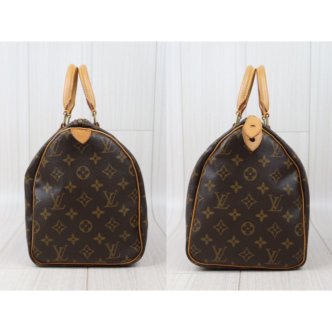 Rank AB｜ LV Monogram Speedy 30 Hand Bag ｜VT25030104