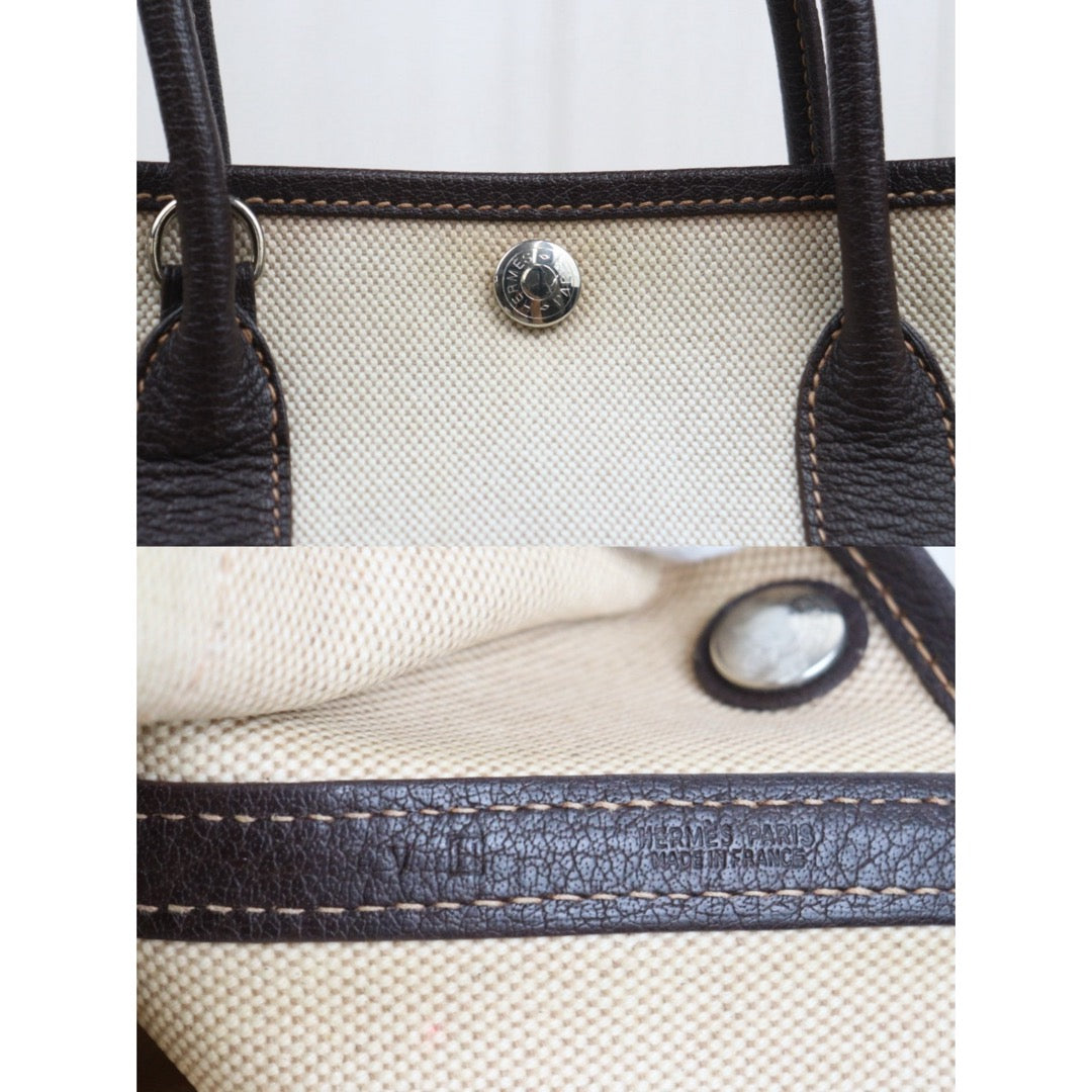 Good ( Rank AB)｜ HERMES Garden Party TPM Handbag □H Stamp Made In 2004 Year｜25091009