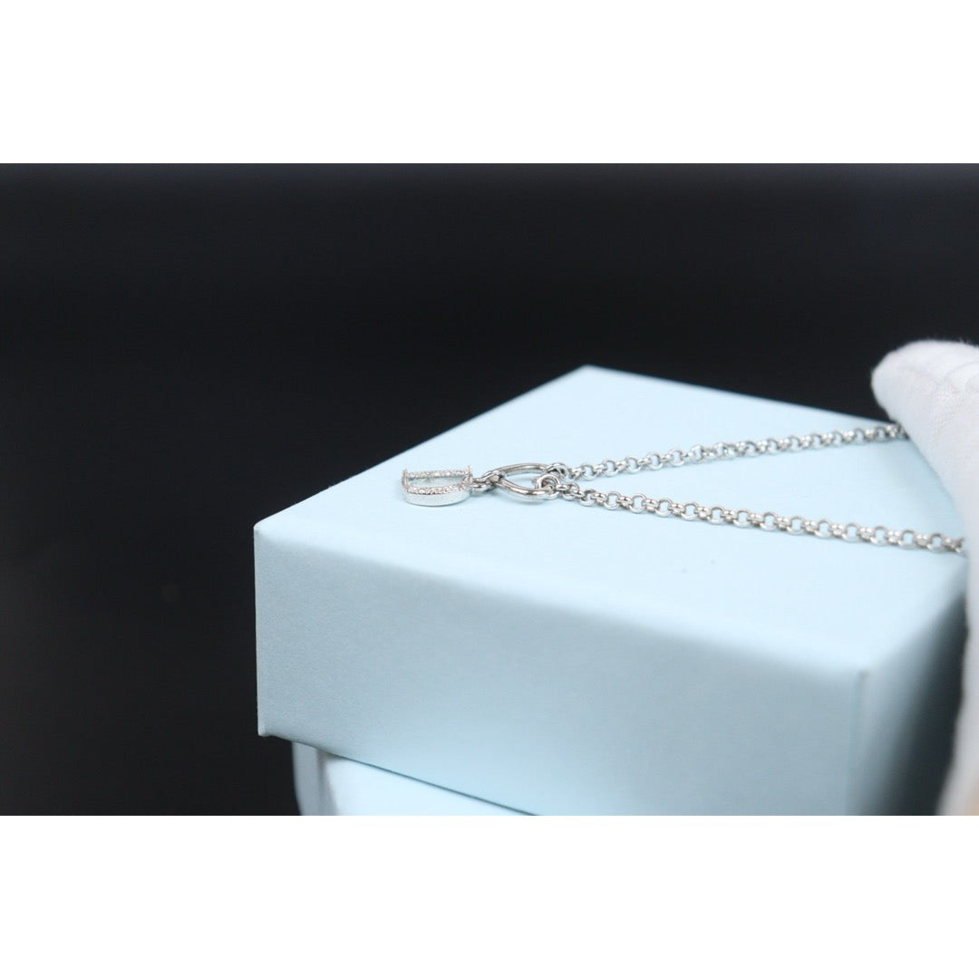 Very Good ( Rank A) ｜ Dior  Heart＆D Necklace Silver Plated ｜V25071017