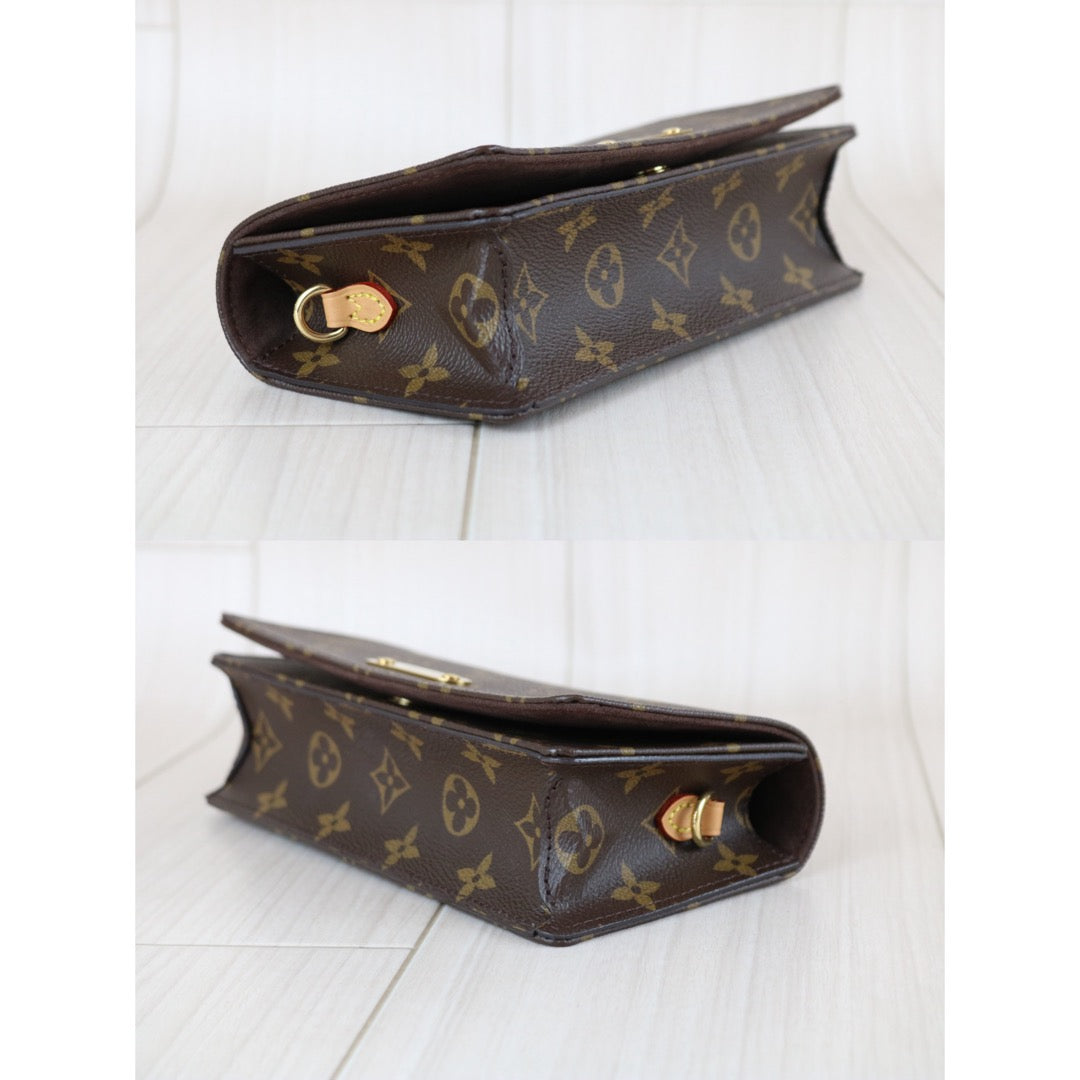 Include Entrupy Certificate of Authenticity｜Very Good ( Rank A)｜Full Set Louis Vuitton Monogram Lily WOC Shoulder Bag｜X26010411