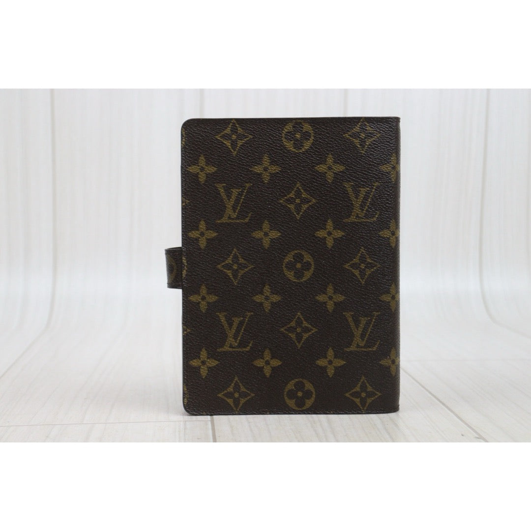 Very Good ( Rank A)  ｜ LV Monogram Medium Ring Agenda Cover Notebook Cover ｜25091204