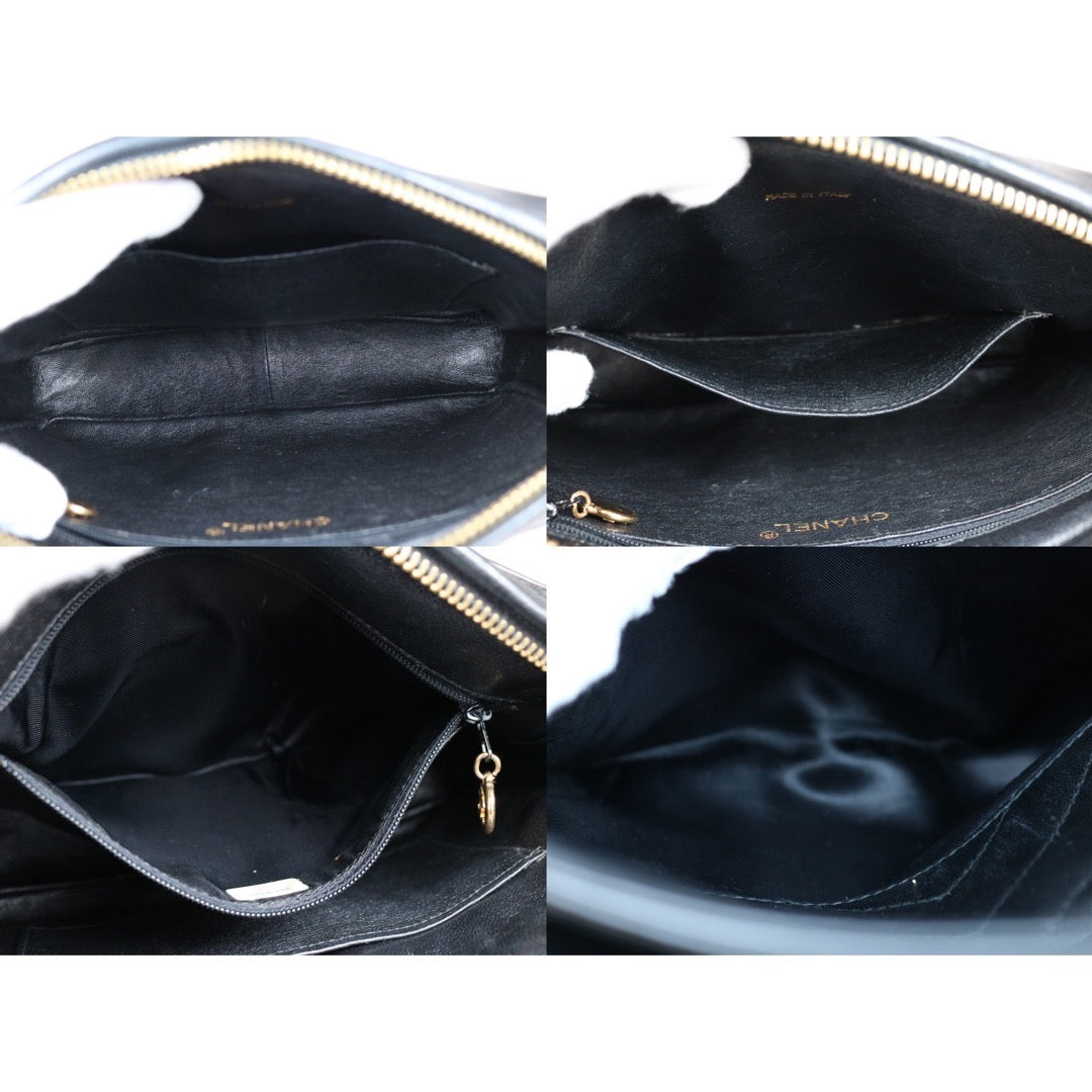 Good ( Rank AB)｜ CHANEL Lamb Skin Shoulder Bag Black  Made in 1991-1994 Year ｜S24060607