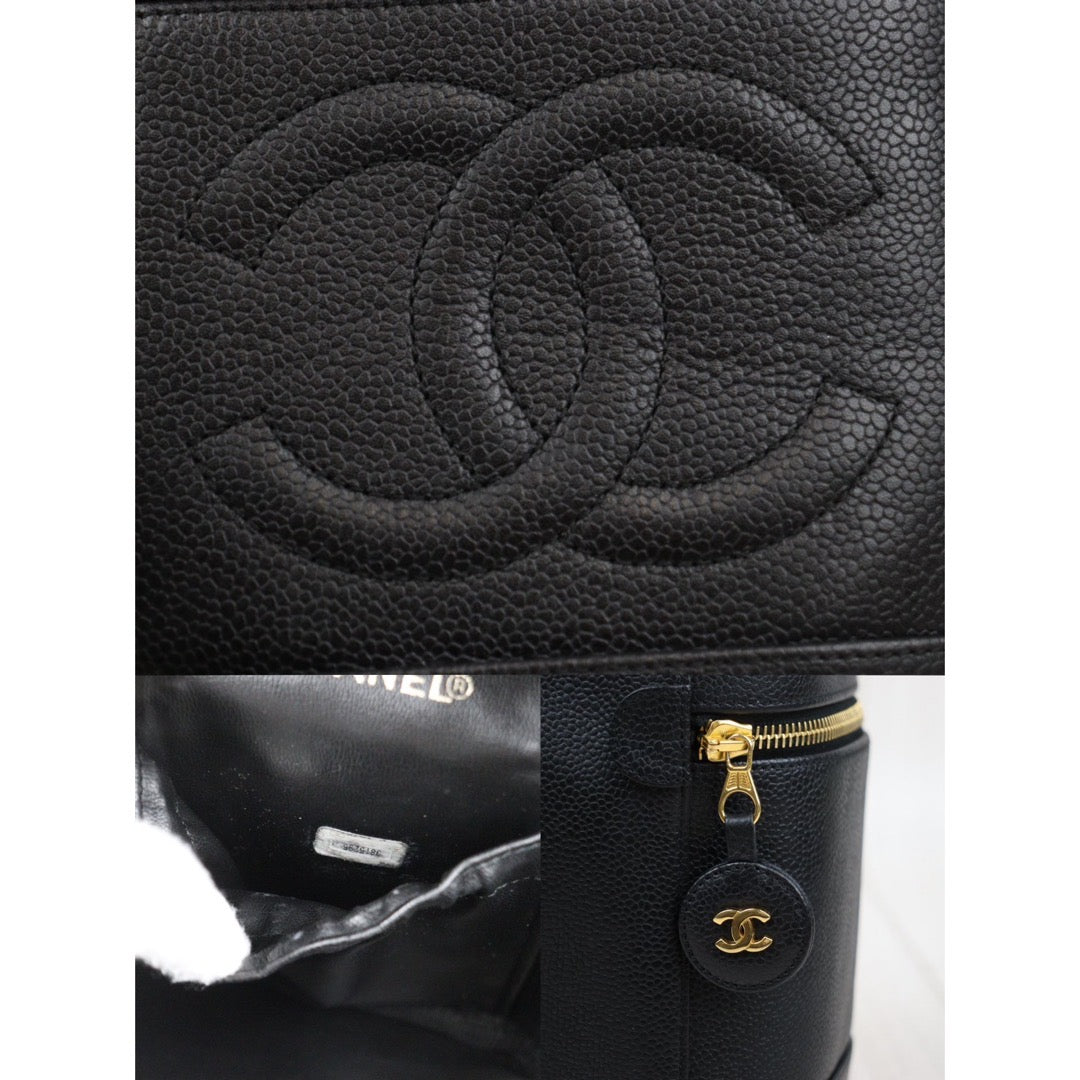 Rank AB ｜ CHANEL Caviar Skin Vanity Handbag  Made In 1994～1996Year ｜24031404