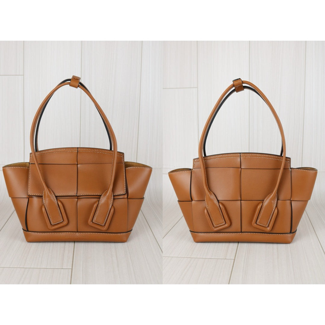 Very Good ( Rank A)｜ Bottega Veneta Calf Leather Mini Arco29 Handbag Shoulder Bag Caramel｜S25071506
