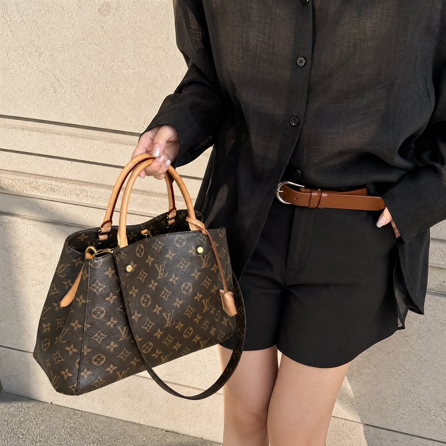 Include Entrupy Certificate of Authenticity｜Very Good ( Rank A)｜ Louis Vuitton Monogram Montaigne MM Hand Bag Shoulder Bag｜S26072517