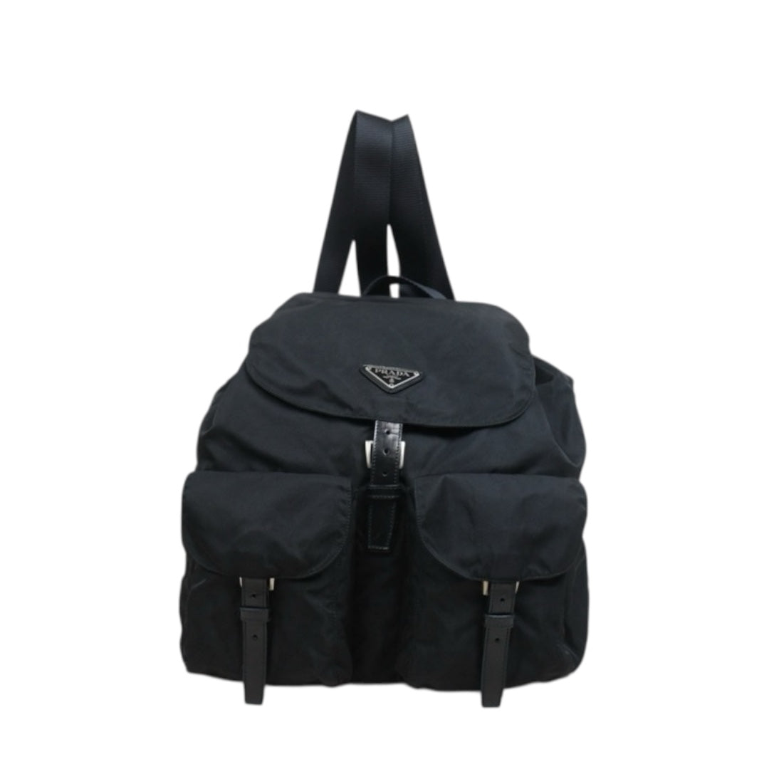 Include Entrupy Certificate of Authenticity｜Good ( Rank AB) ｜Prada  Nylon Black Backpack Medium｜26062602