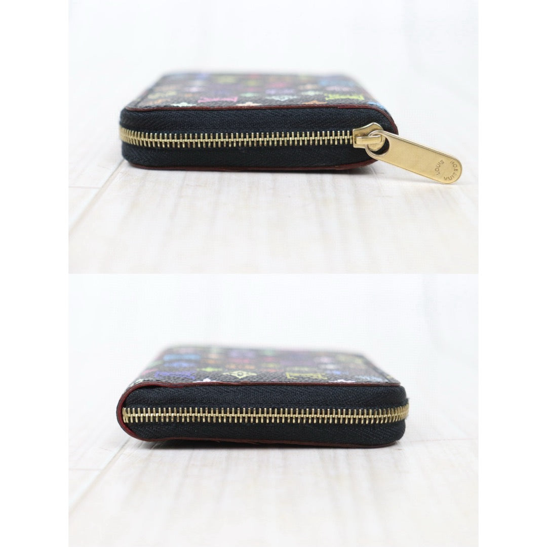 Very Good ( Rank A)｜ LV Monogram Multicolor Wallet Black ｜25022010