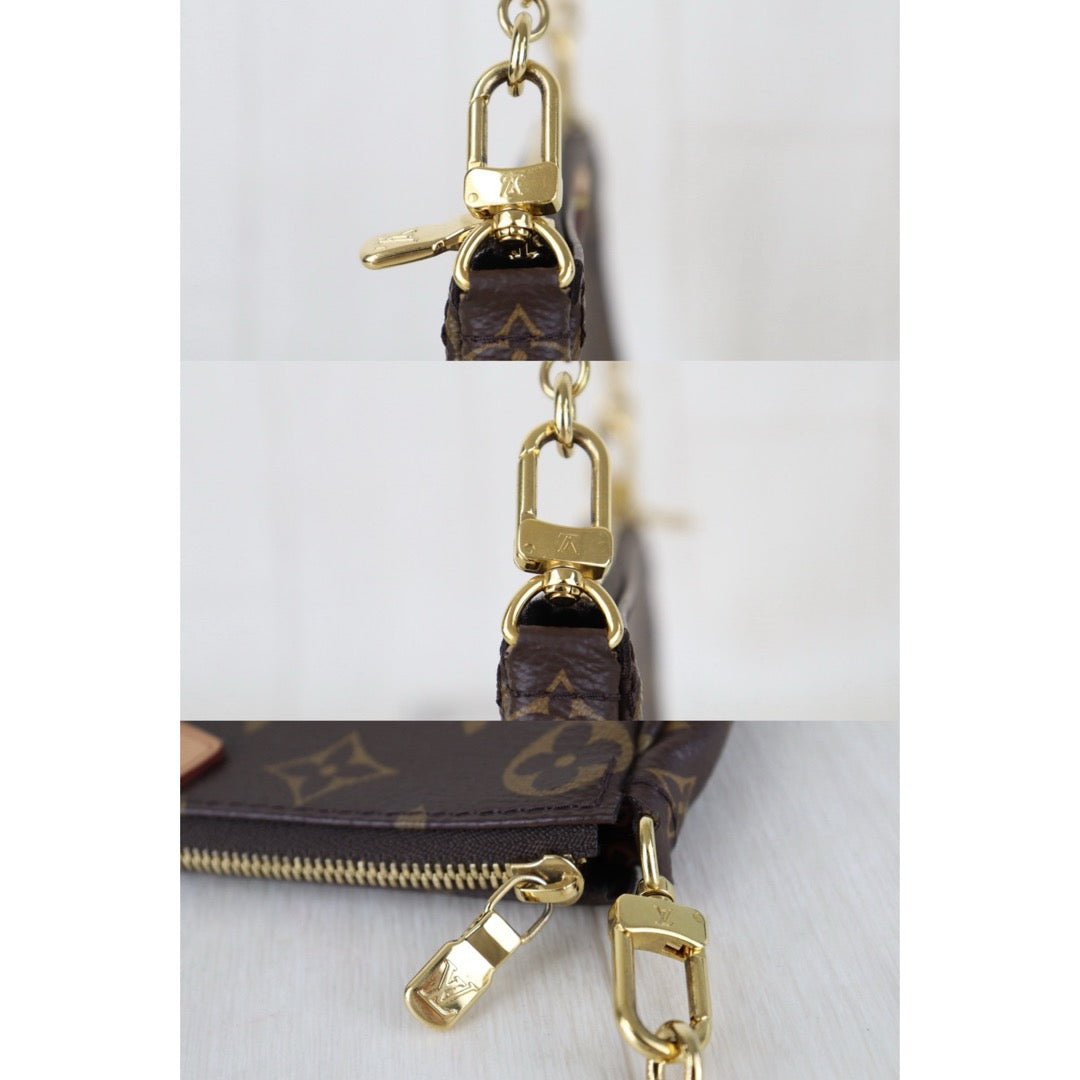 Include Entrupy Certificate of Authenticity｜Very Good ( Rank A) ｜ Louis Vuitton Monogram Multi Pochette Accessoire Rose Clair｜S26090721