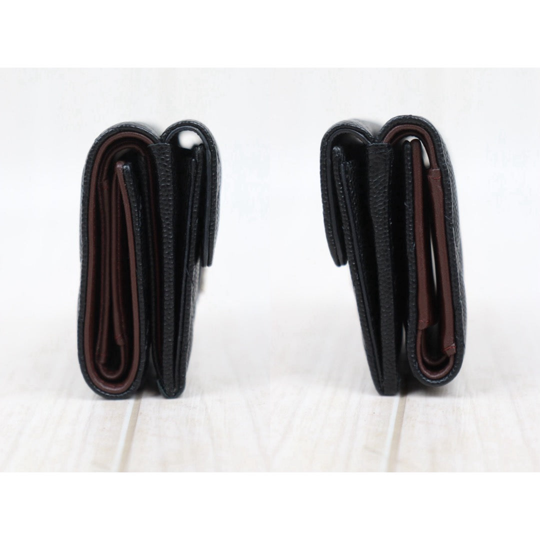Very Good ( Rank A)｜Chanel Caviar Skin Black Wallet Made In 2019-2020Year ｜25042413