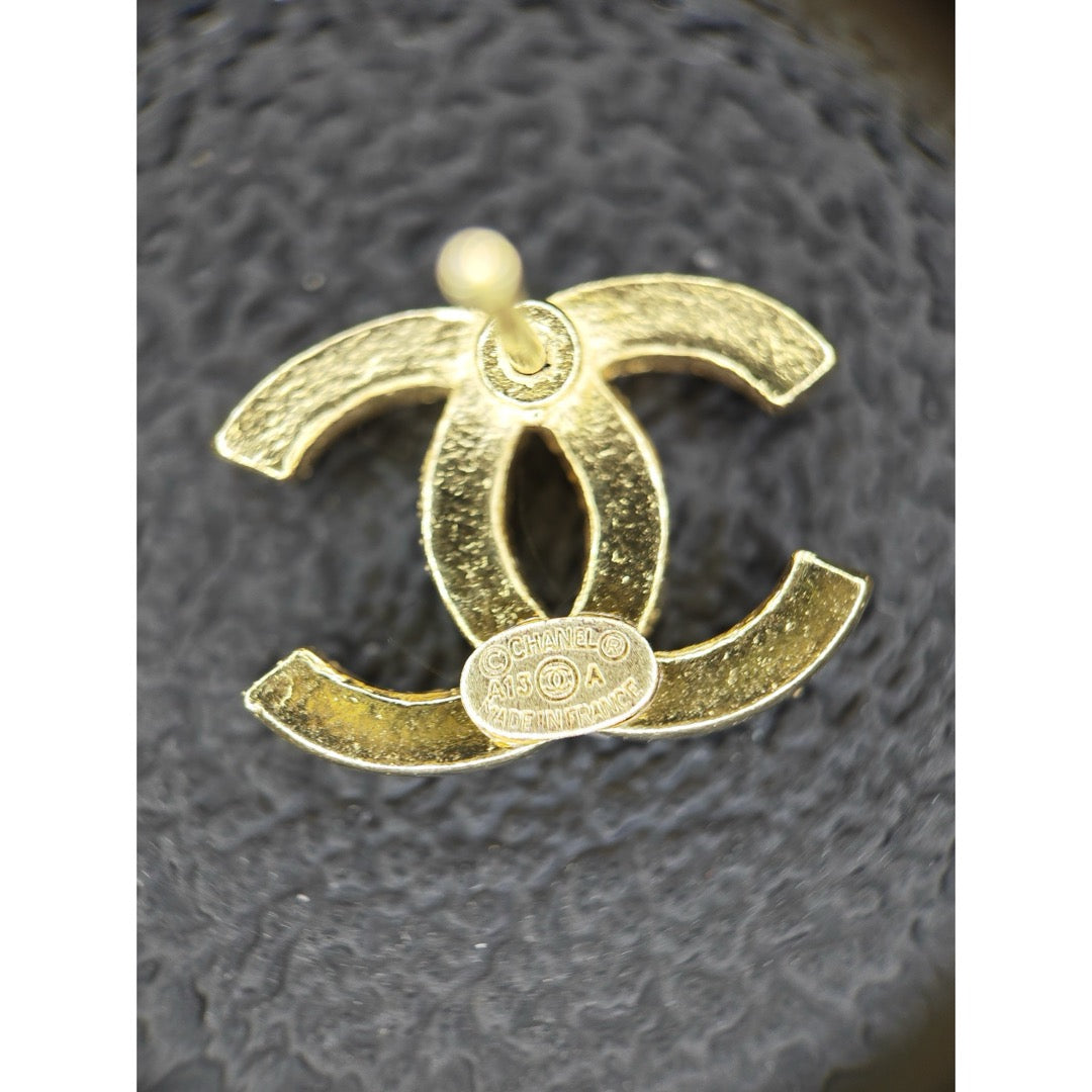 Include Authentic Detective Certificate of Authenticity｜Very Good ( Rank A) ｜CHANEL A13A COCO Mark Rhinestone Earrings Made In 2013 Year｜S26062501
