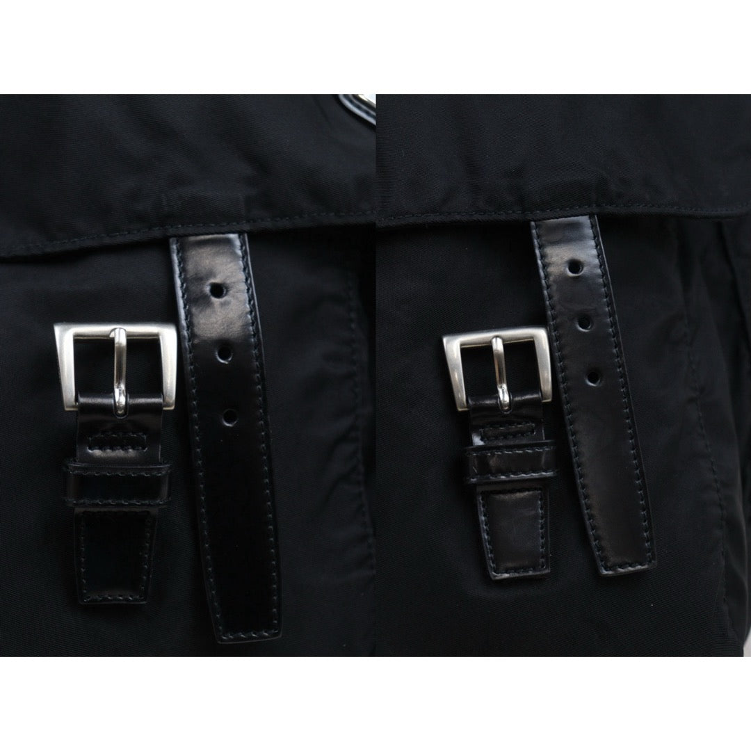 Good ( Rank AB) ｜Prada  Nylon ShoulderBag GM Black Silver Hardware｜25090807