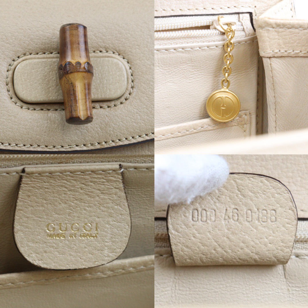 Rank A ｜ GUCCI Vintage Bamboo Hand Bag With Shoulder strap ｜S24032007