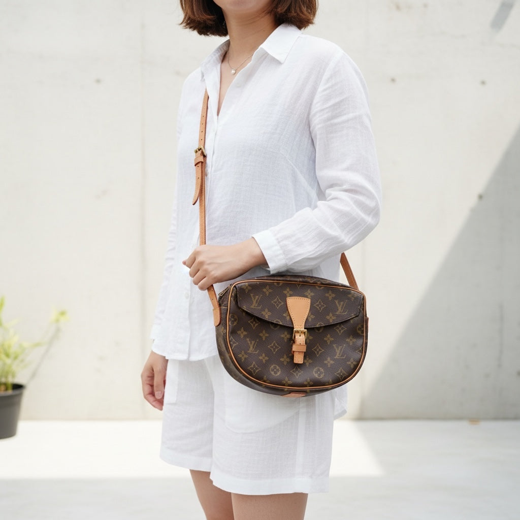 Include Entrupy Certificate of Authenticity｜Good ( Rank AB)｜  Louis Vuitton Monogram Genefeuille MM Shoulder Bag ｜26050712