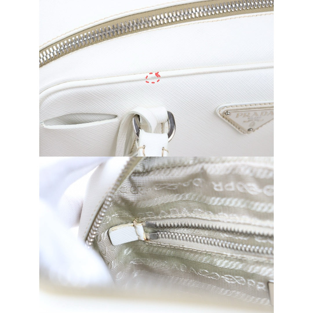 Good ( Rank AB)｜Prada Plume mini HandBag White｜V24121909