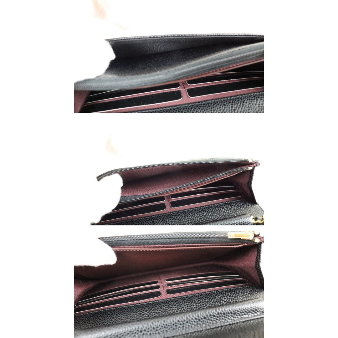Include Entrupy Certificate of Authenticity｜Excellent（Rank SA）｜Full Set CHANEL Caviar Skin WOC 19 Chain Bag Black Made In 2020Year｜S26073001