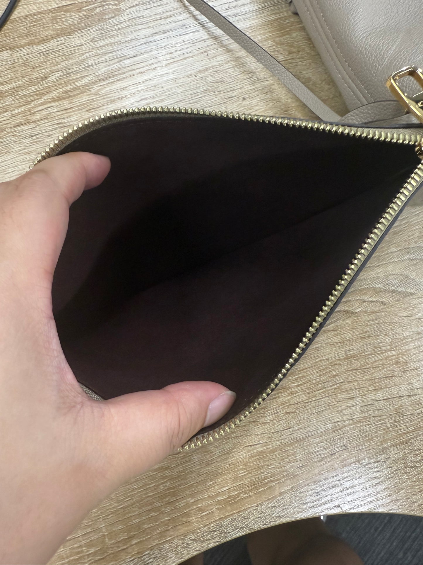 LV Full leather Neverful MM Shoulder Bag IC chips