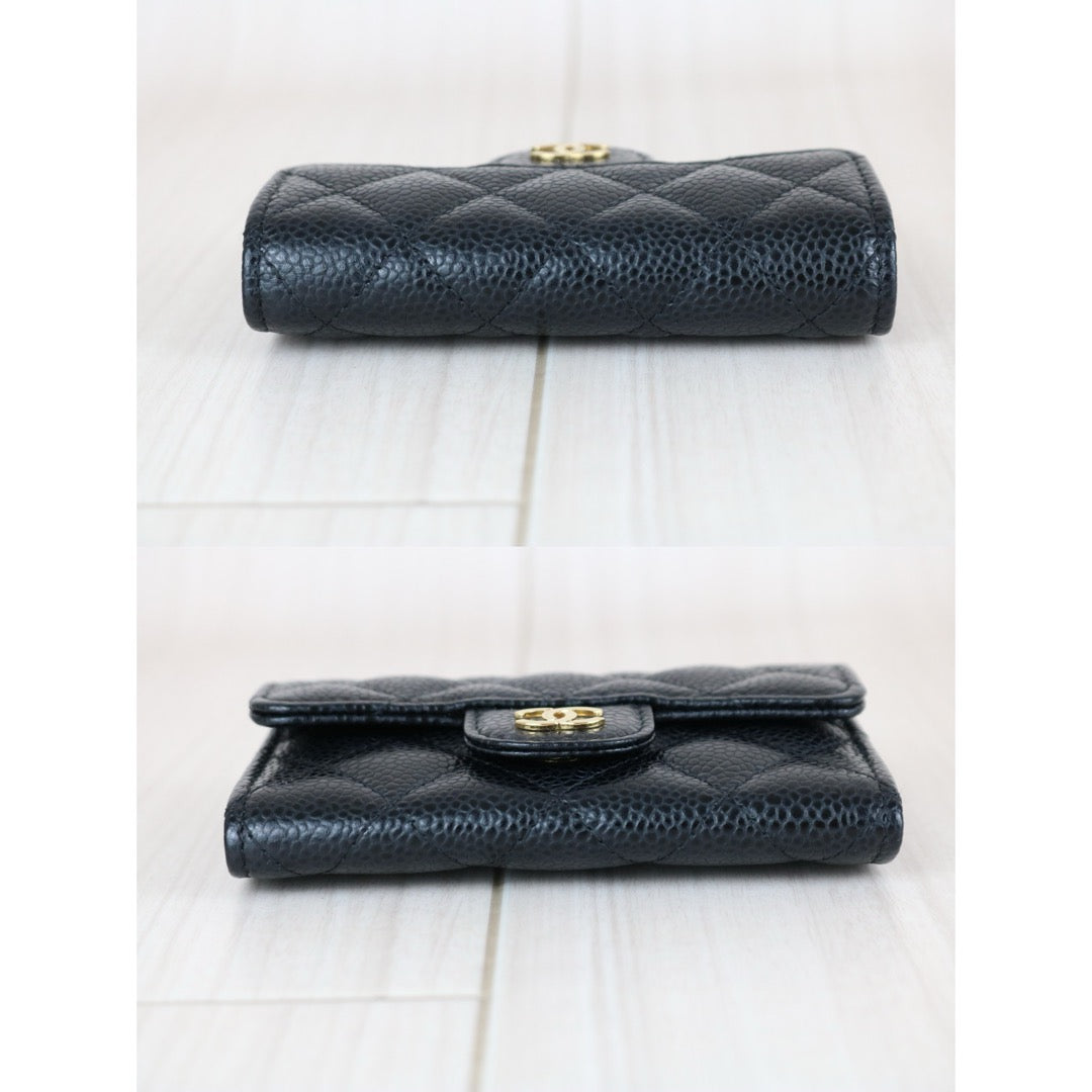 Very Good ( Rank A)｜Chanel Caviar Skin Card Holder  Black Made In 2018-2019Year ｜X25072603