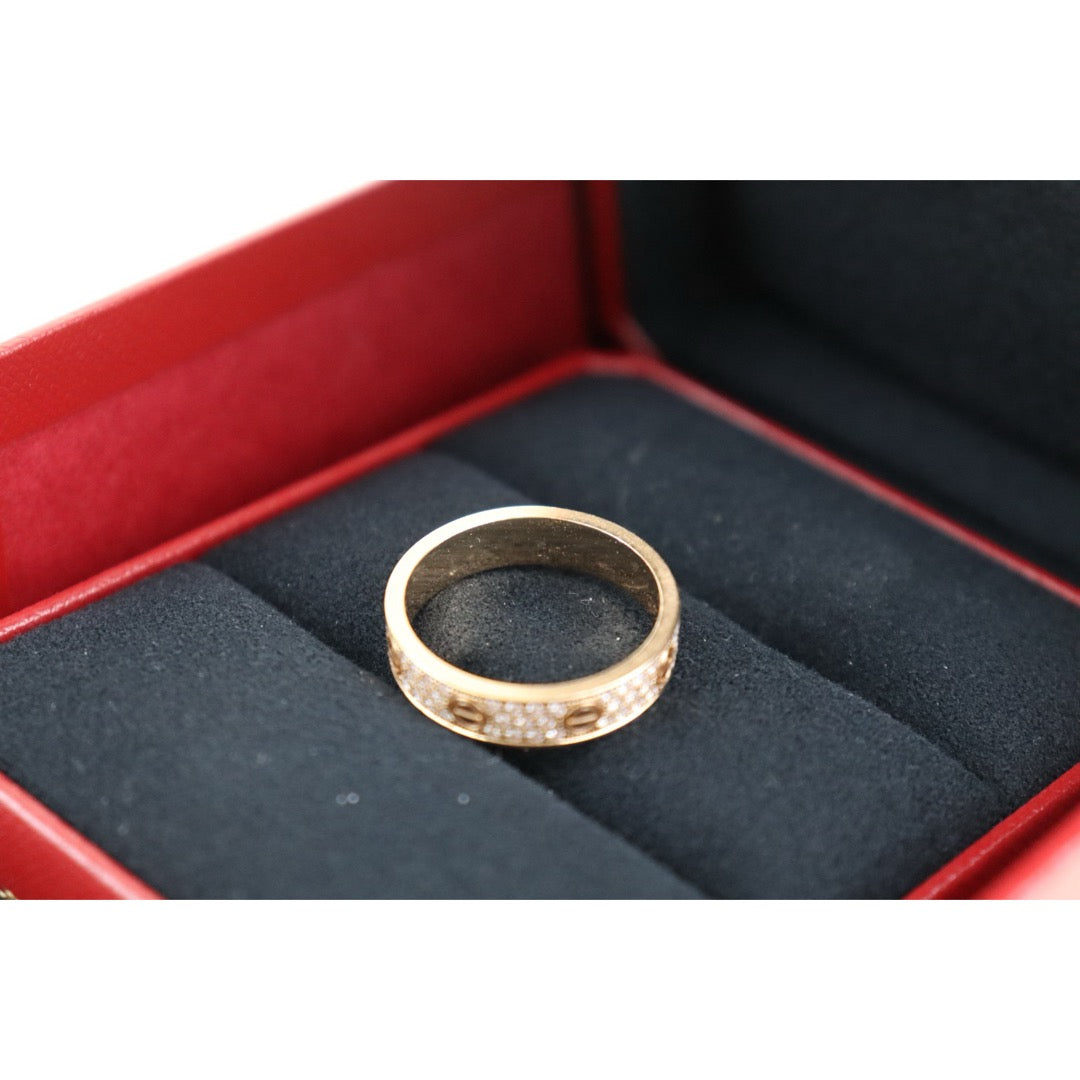 Very Good ( Rank A) ｜ Full Set Cartier Rose Gold Love Ring 58 Size ｜H25102401