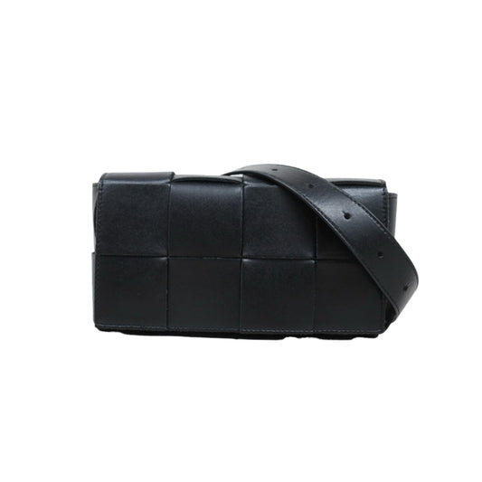 Very Good ( Rank A)｜ Bottega Veneta Calf Leather Belt Cassette Shoulder Bag Body Bag Waist Bag  Black IC Chips Model ｜S25071014