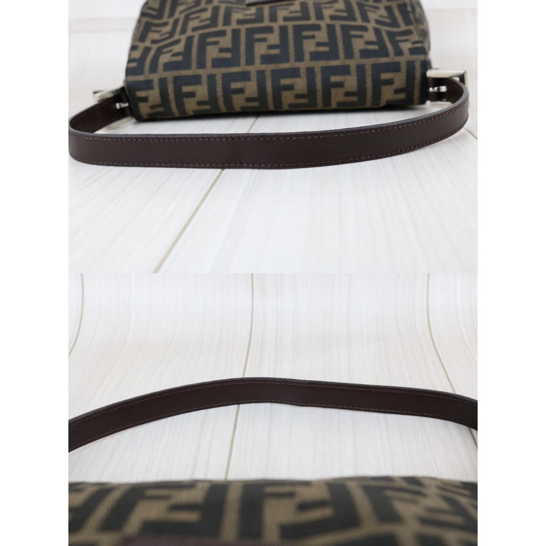 Include Entrupy Certificate of Authenticity｜Good ( Rank AB)｜ FENDI Zucca Mamma Baguette  Shoulder Bag  ｜S26041201