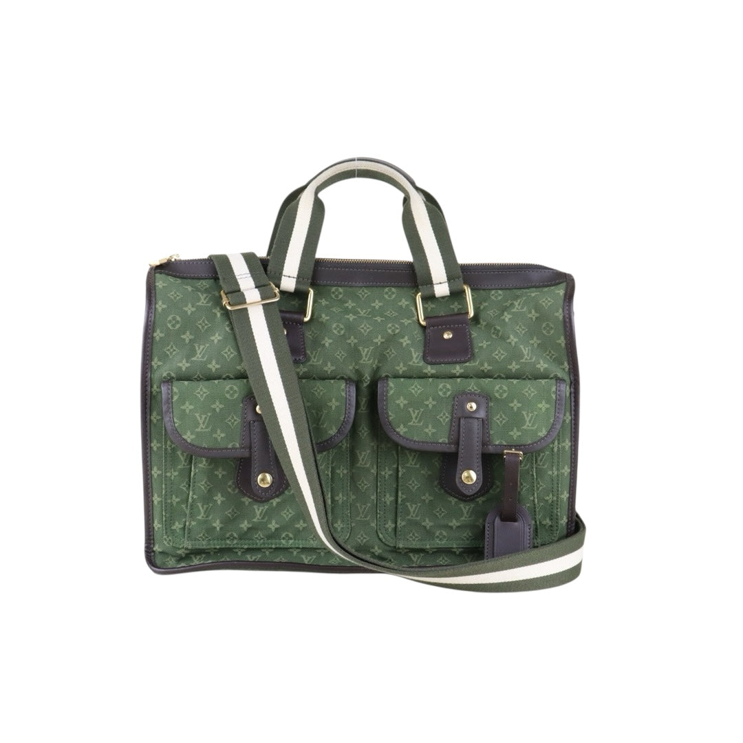 Good ( Rank AB) ｜LV Monogram Denim HandBag Shoulder Bag Green｜H25062301