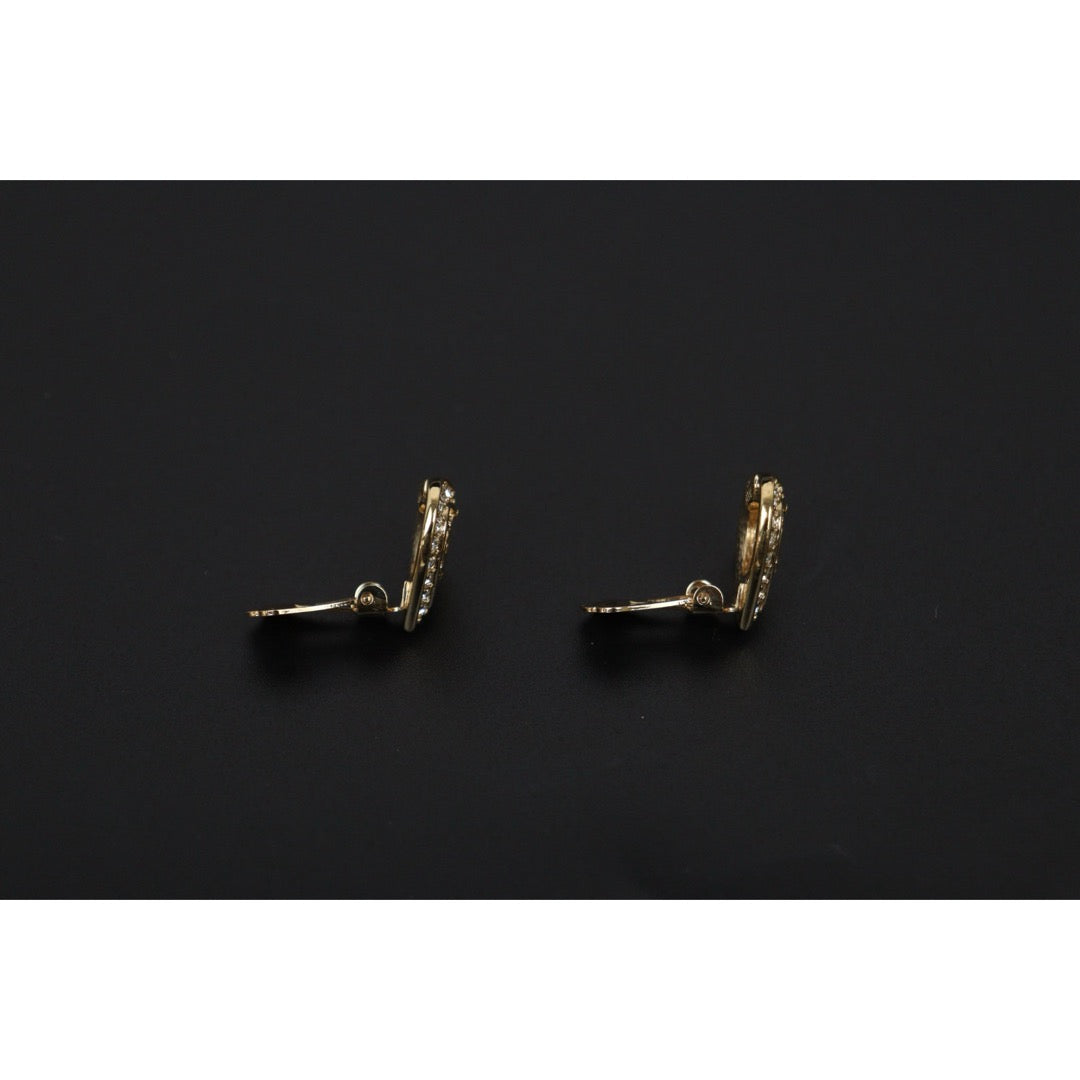 Very Good ( Rank A) ｜ Dior CD Heart Rhinestone Earring ｜V25121112