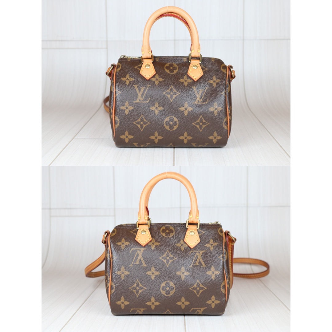 Good ( Rank AB) ｜LV Monogram Nano Speedy  Shoulder Bag｜S24062603