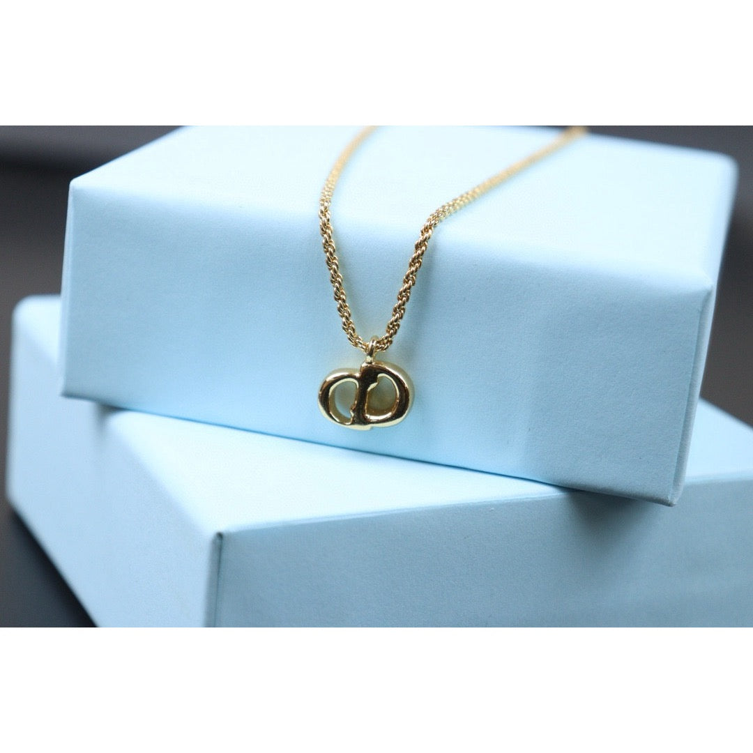 Very Good ( Rank A)｜ Dior CD Necklace Gold Plated ｜24072506