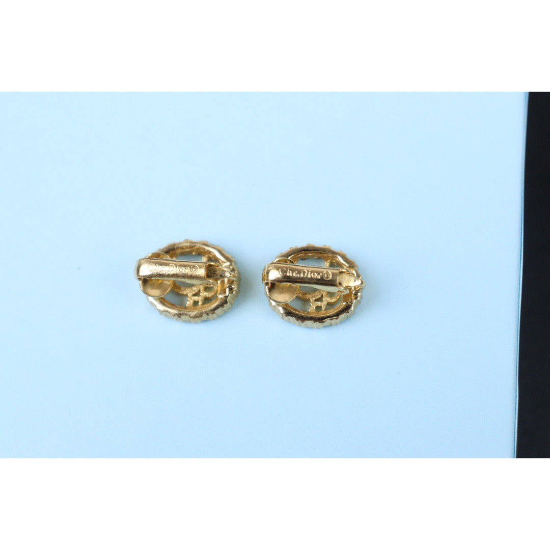 Rank A ｜ Dior CD Earring Gold Plated｜24072511