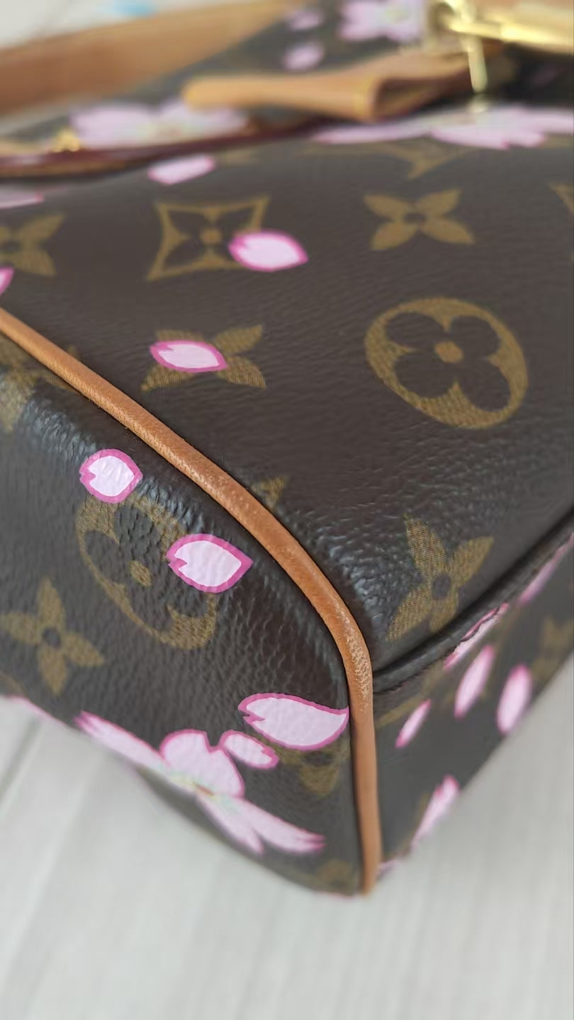 LV Monogram Takashi Murakami Sakura Handbag