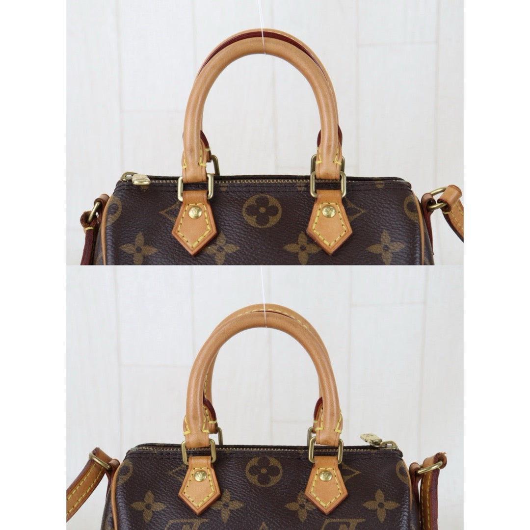 Include Entrupy Certificate of Authenticity｜Good ( Rank AB)｜Louis Vuitton Monogram Nano Speedy  Shoulder Bag｜S26051519