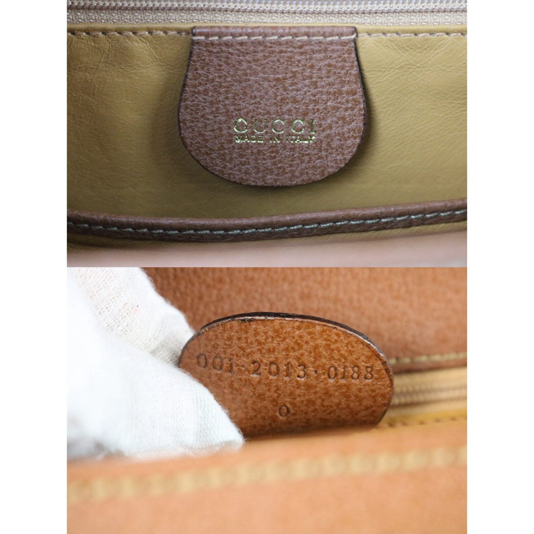 Include Entrupy Certificate of Authenticity｜Good ( Rank AB)｜  GUCCI Bamboo Calf Leather Caramel HandBag ShoulderBag ｜S26073107