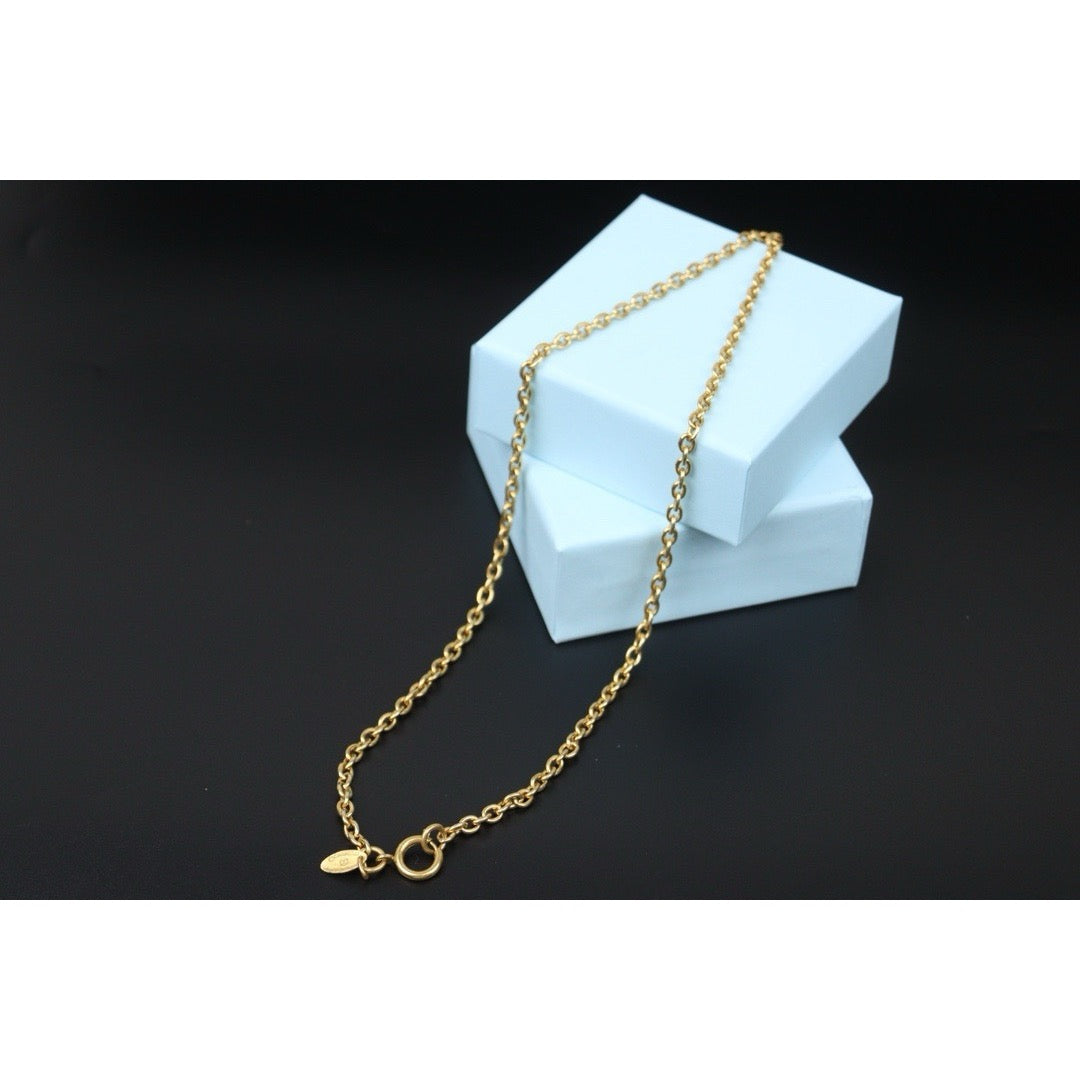 Very Good ( Rank A) ｜  CHANEL Vintage Coco Mark Gold Necklace ｜24090513