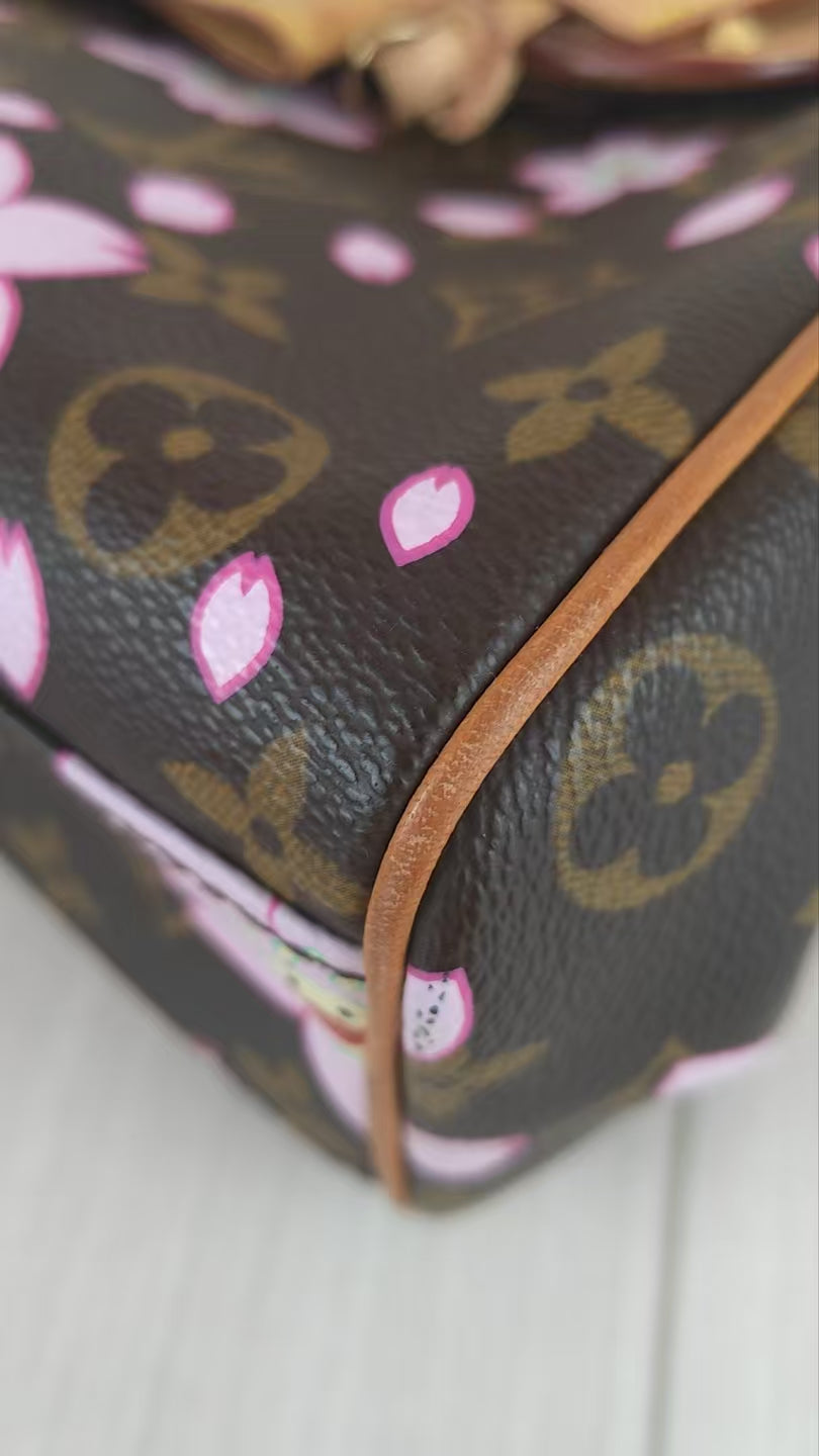 LV Monogram Takashi Murakami Sakura Handbag