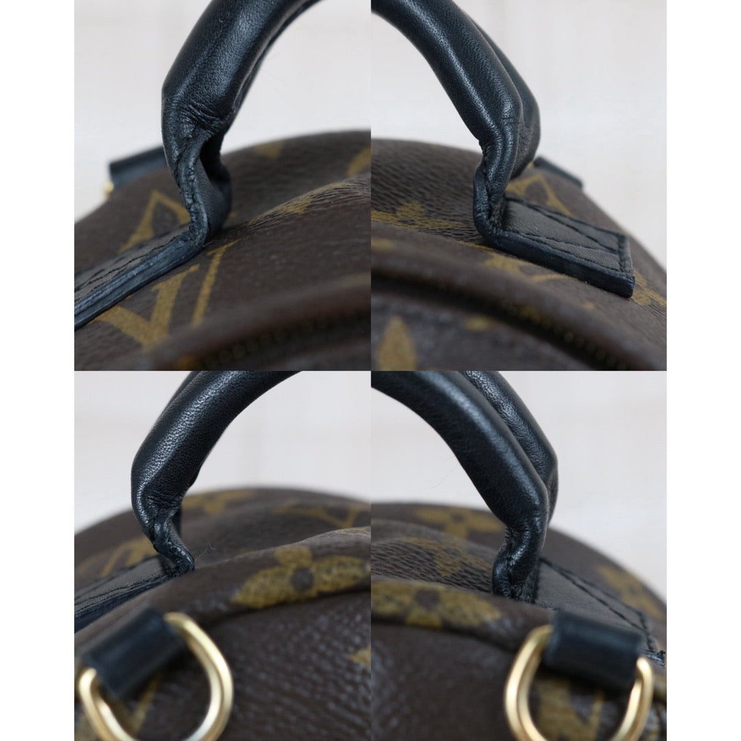 Include Entrupy Certificate of Authenticity｜Good ( Rank AB)｜  Louis Vuitton Monogram Coated Canvas Mini Palm Springs Backpack｜X26052602