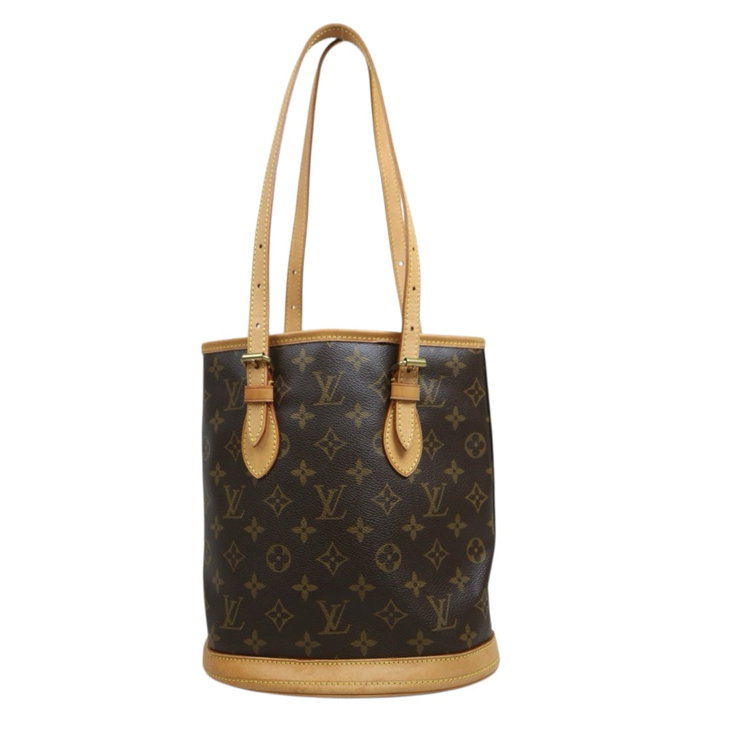 Include Entrupy Certificate of Authenticity｜Good ( Rank AB)｜ Louis Vuitton  Monogram Petit Bucket PM Tote Bag ｜26072201