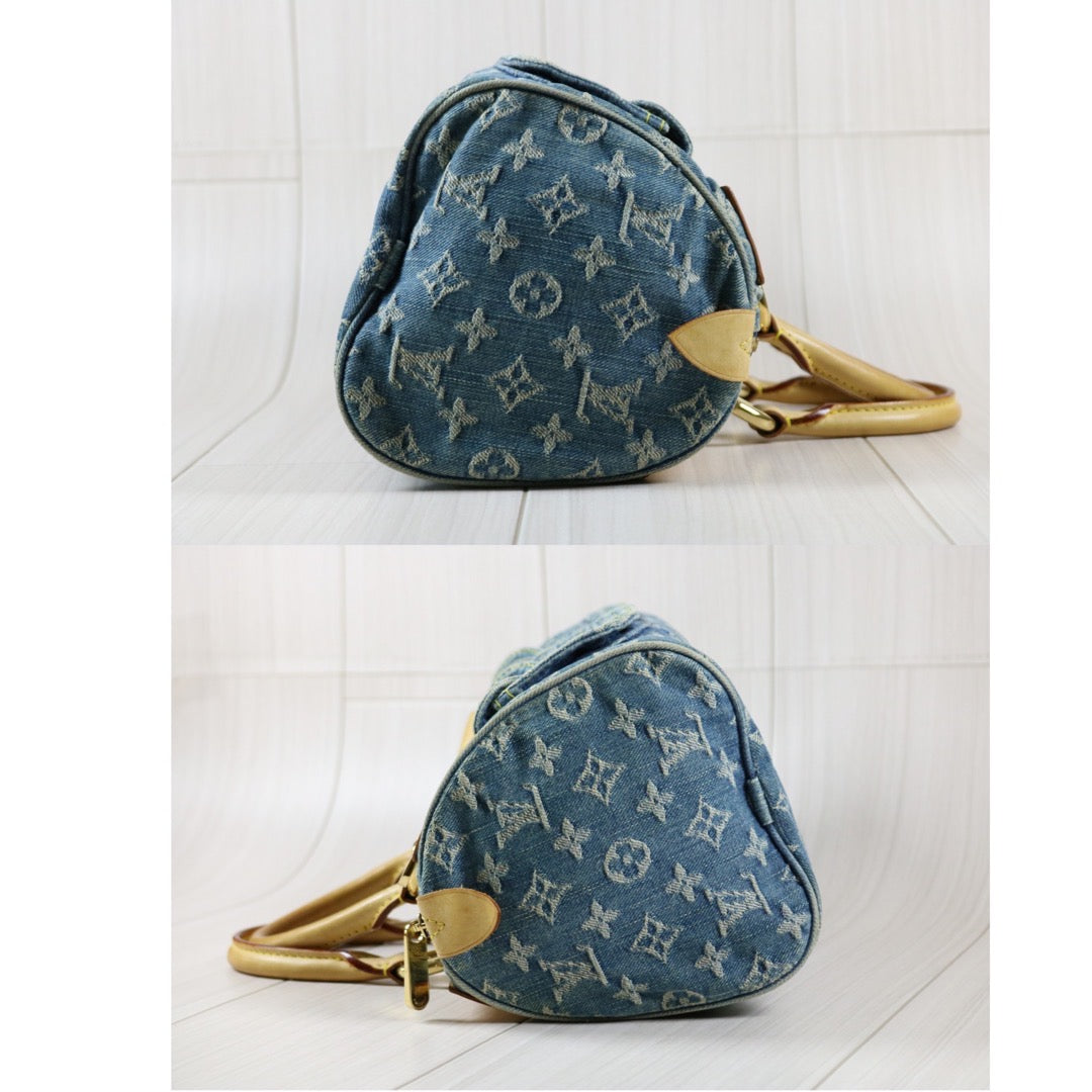 Rank AB ｜  LV Monogram Denim  Handbag   ｜S24040102