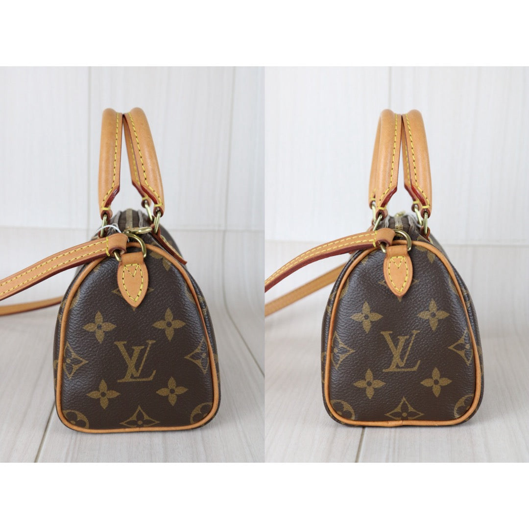 Very Good ( Rank A)｜LV Monogram Nano Speedy Handbag Shoulder Bag｜X25110602