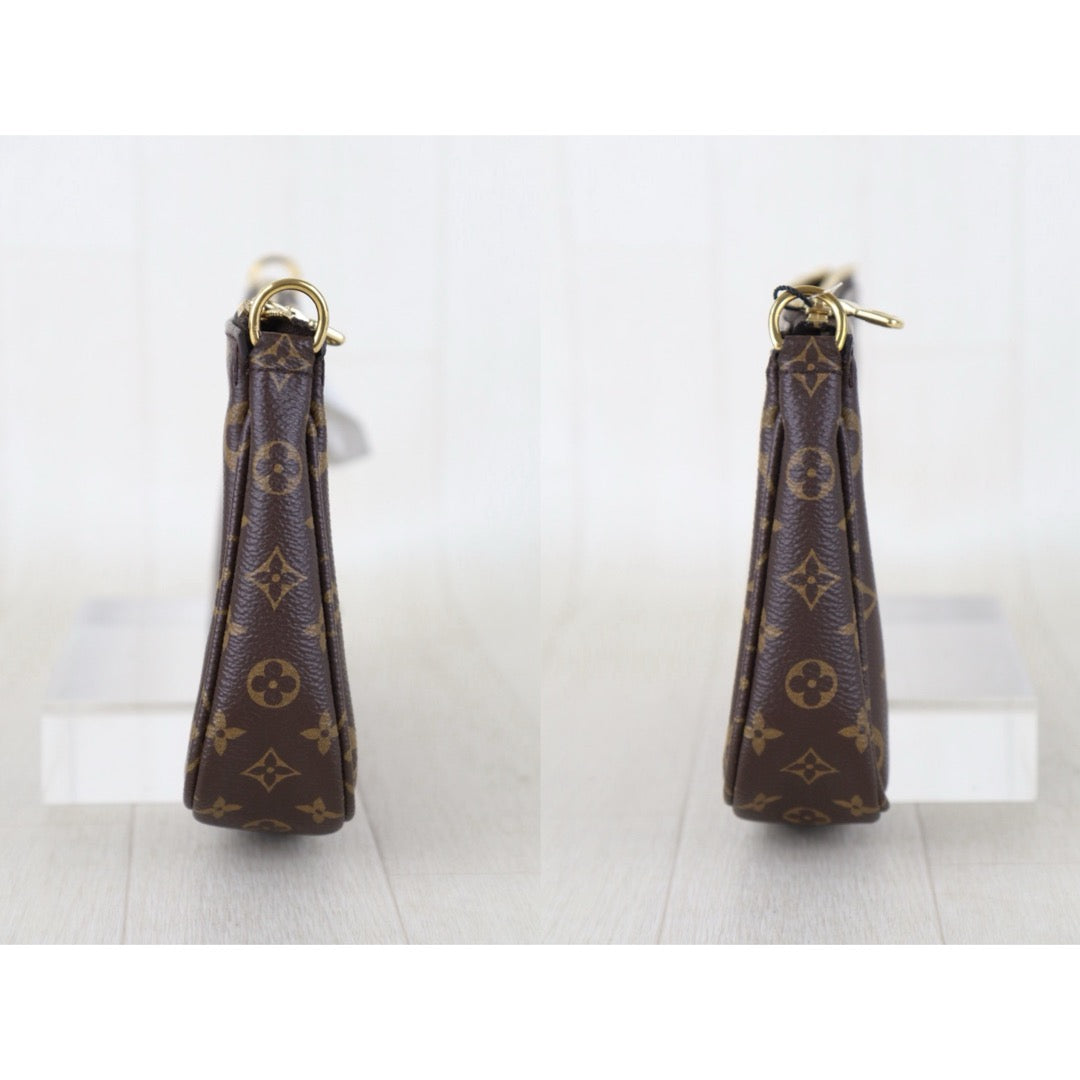 Include Entrupy Certificate of Authenticity｜Very Good ( Rank A)｜ Louis Vuitton Monogram Multi Pochette Accessoire Khaki｜Z26092910