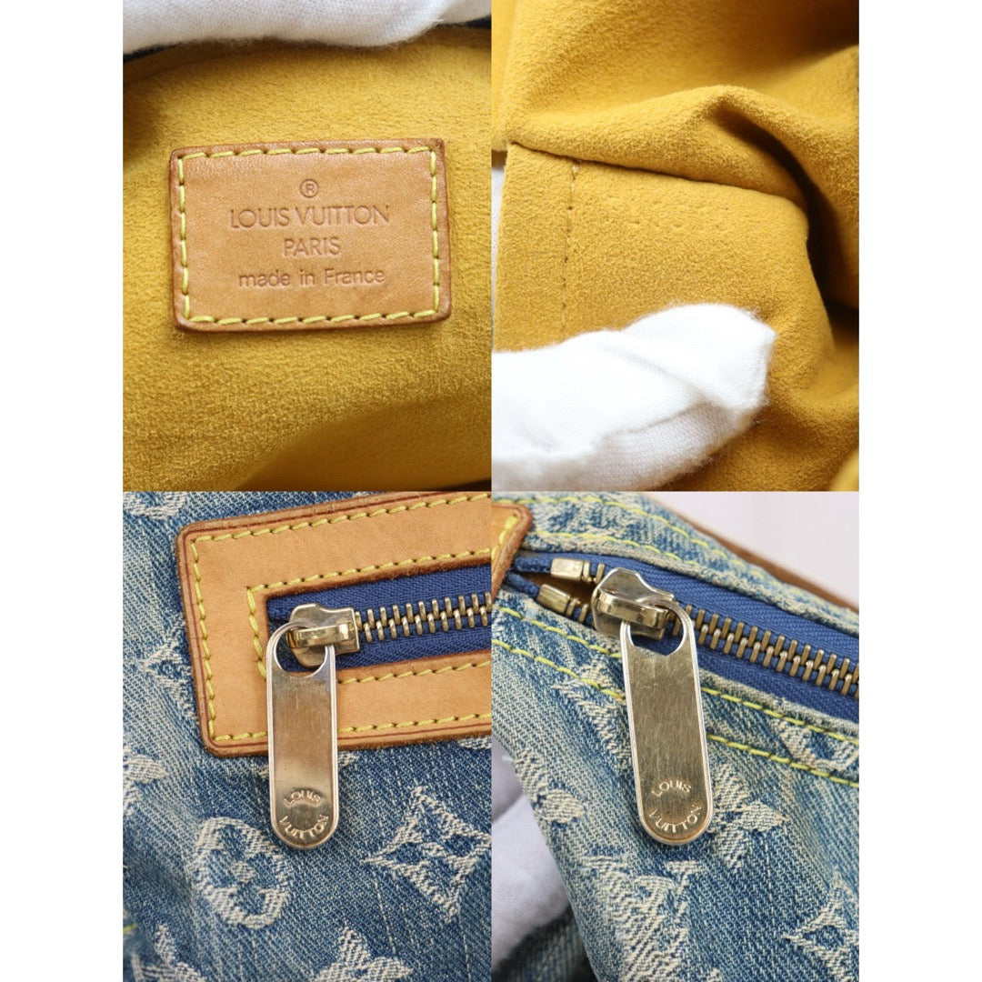 Include Entrupy Certificate of Authenticity｜Fair ( Rank B)｜  Louis Vuitton Monogram Denim Baggy GM Shoulder Bag｜26011308