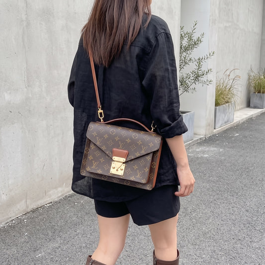 Include Entrupy Certificate of Authenticity｜Good ( Rank AB)｜  Louis Vuitton Monogram Monceau26 Shoulder Bag ｜26072108