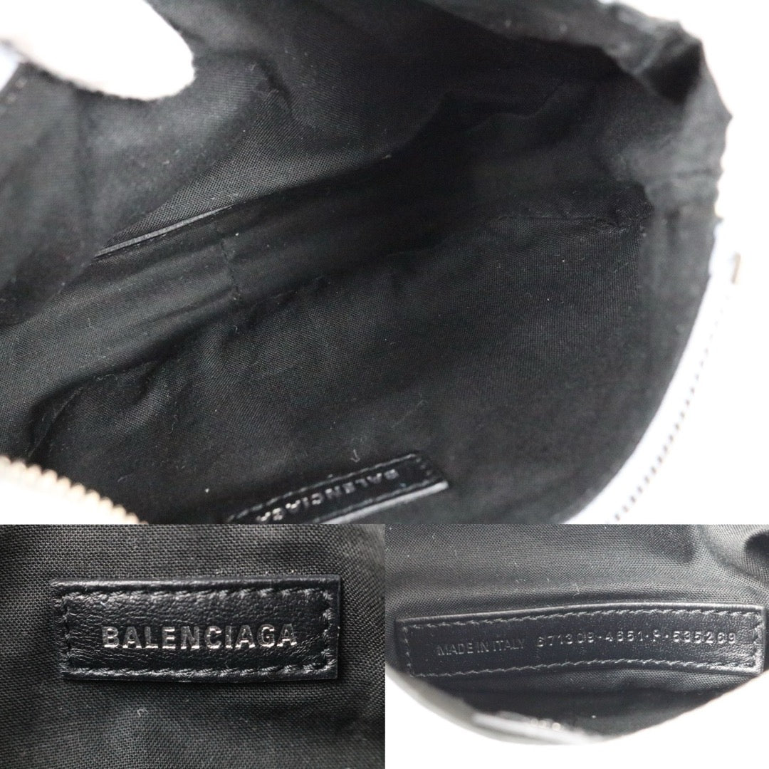 Very Good ( Rank A)｜Balenciaga Denim With Rhinestones Le cargole XS Shoulder Bag Light Blue ｜S25110309