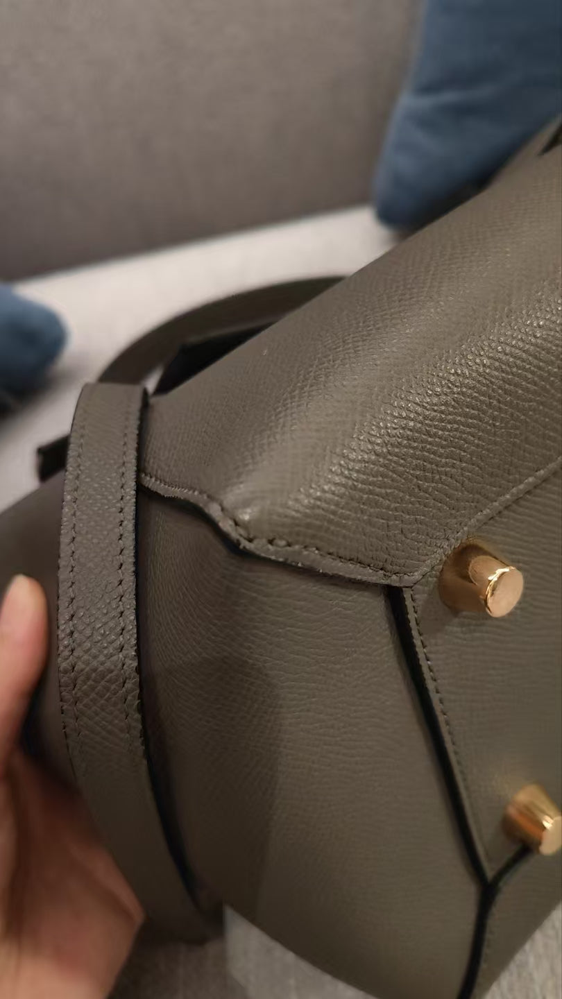 Very Good ( Rank A)｜CELINE Leather Calf Belt Micro Handbag Shoulder Bag
