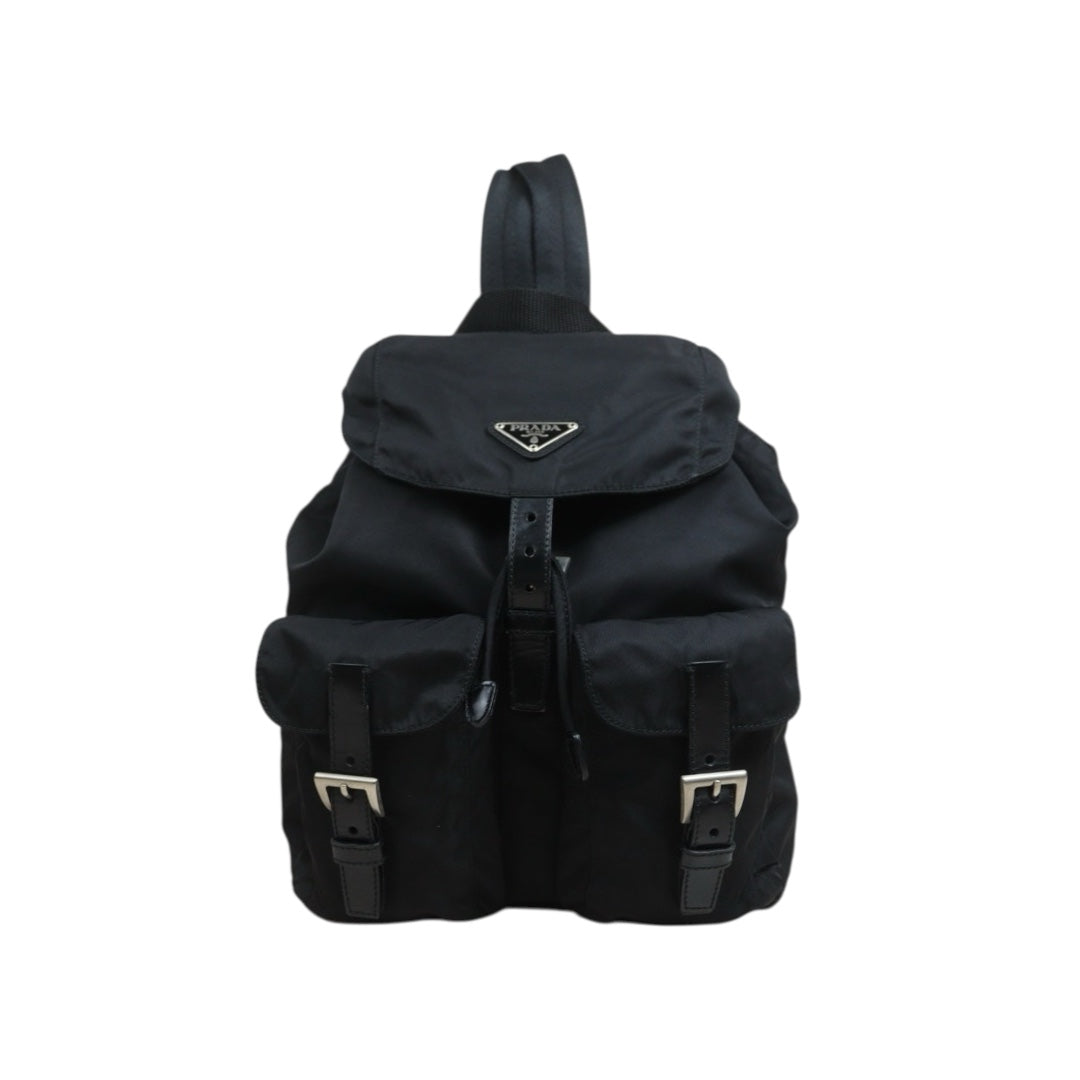 Include Entrupy Certificate of Authenticity｜Good ( Rank AB) ｜Prada  Nylon Black Small Backpack ｜26091802