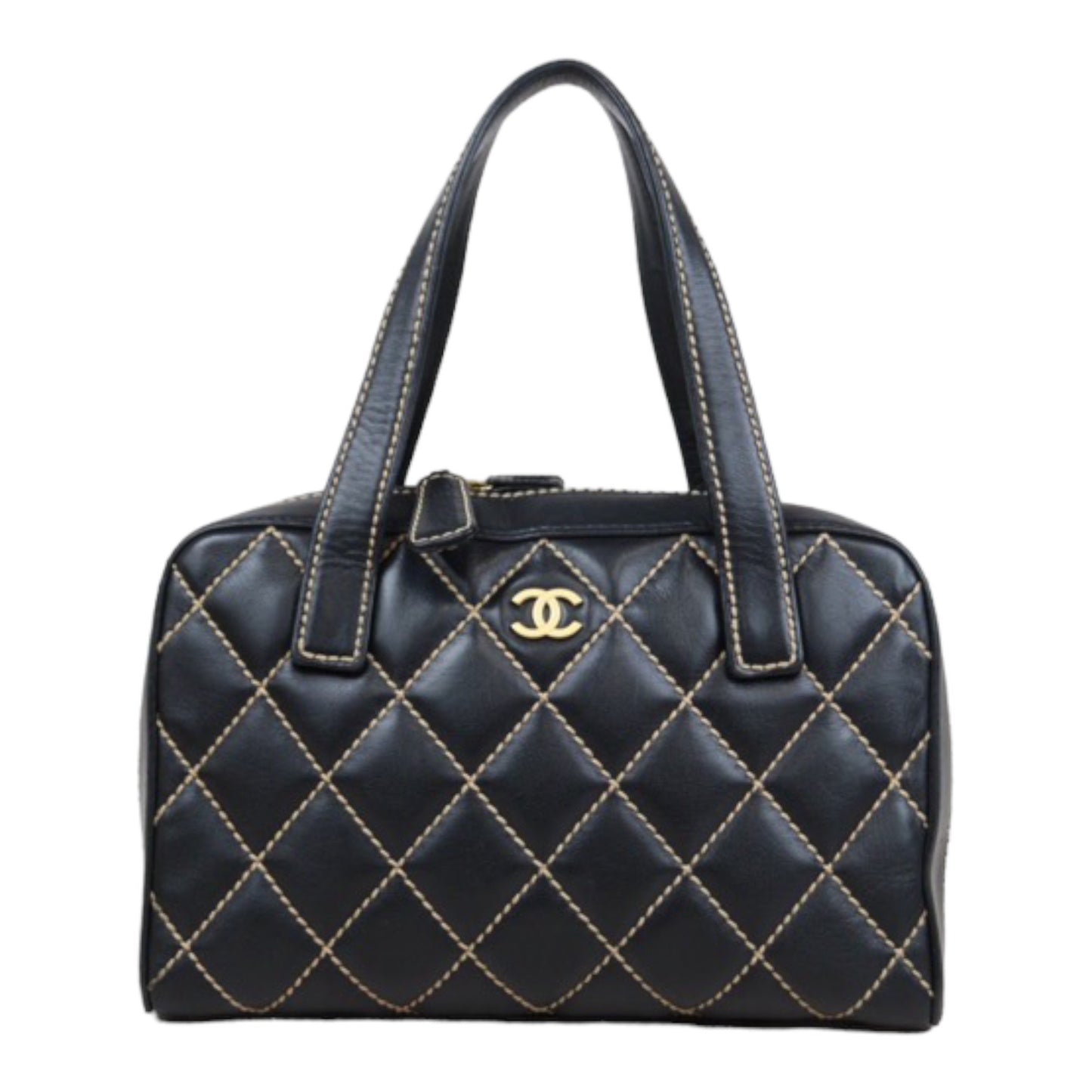 Rank AB｜ CHANEL Calf Leather Hand Bag Made In 2003～2004Year｜24011211