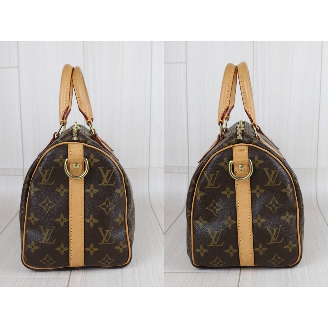 Include Entrupy Certificate of Authenticity｜Good ( Rank AB) ｜ Louis Vuitton Monogram Speedy 25 Hand Bag With Shoulder Strap｜S26070602