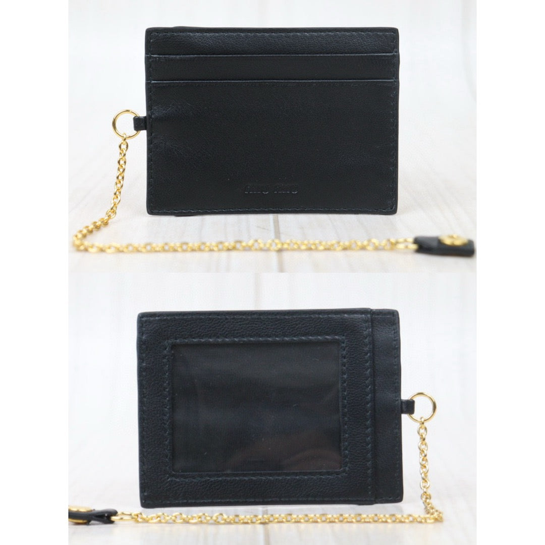 Excellent（Rank SA）｜MiuMiu Lamb Skin Long Style Wallet ｜24110709